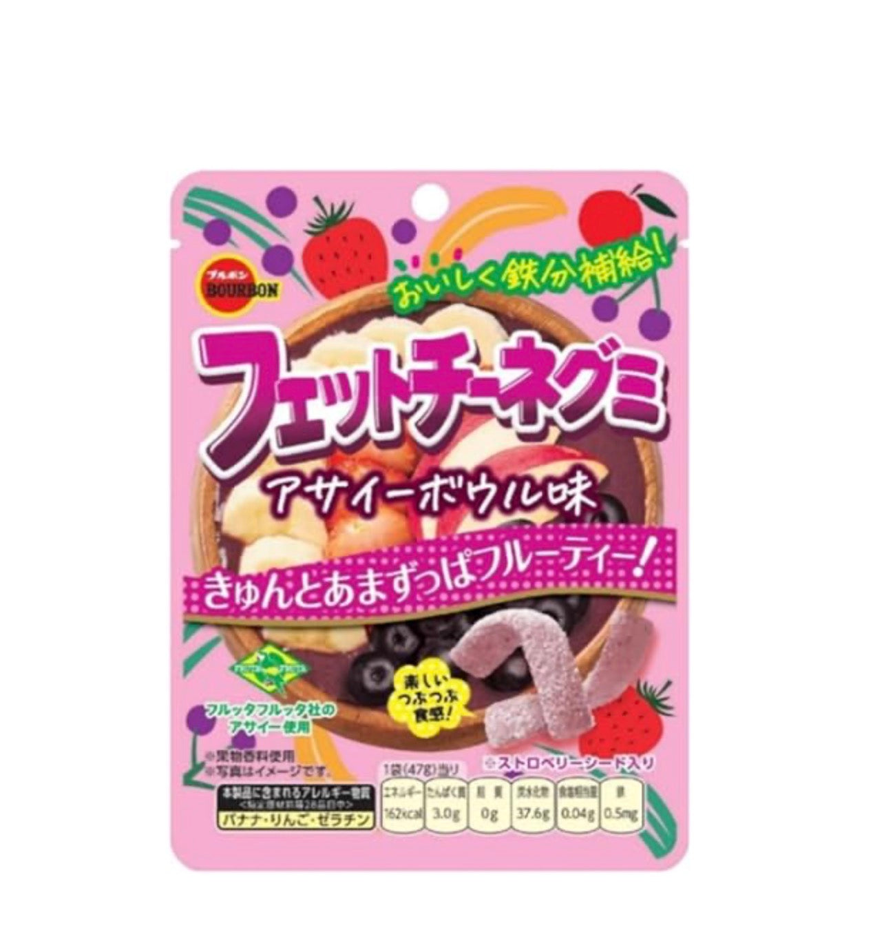 Bourbon Strawberry Candy 47g