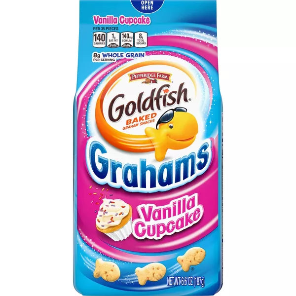 GOLDFISH Grahams Vanilla Cupcake Crackers 187g