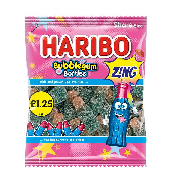 HARIBO Bubblegum bottles 160g
