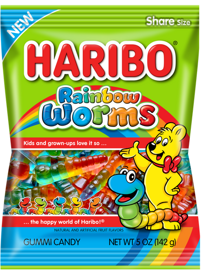 HARIBO Rainbow Worms 142g