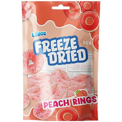 Lólloz Freeze Dried Peach Rings 54g
