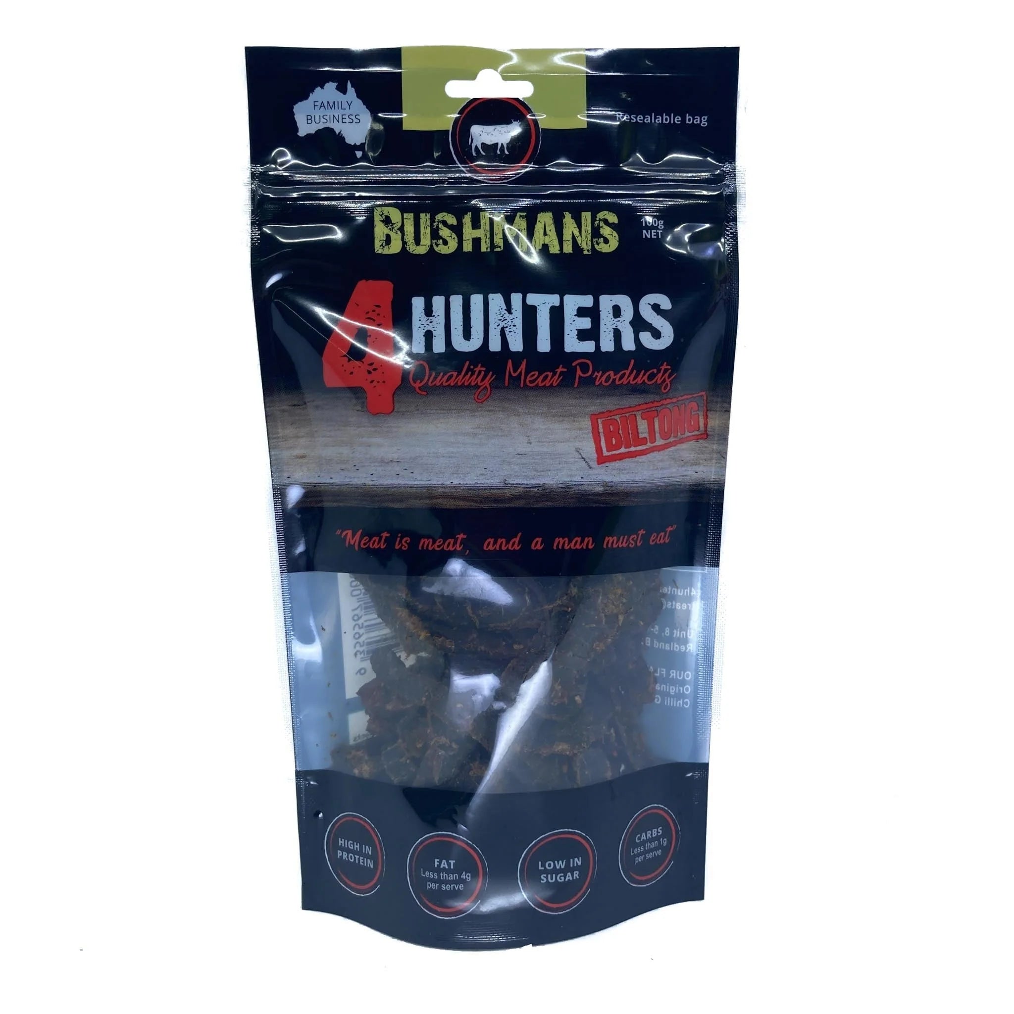 4 Hunters Bushmans Biltong 100g