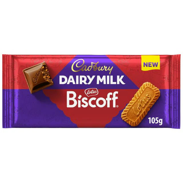 Cadbury Dairy Milk Chocolate Biscoff Biscuit 95g