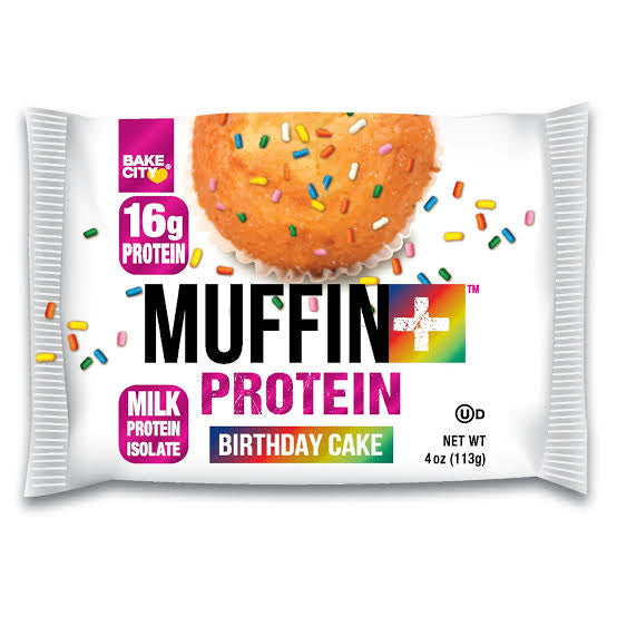 Muffin + Protein Birthday Cake