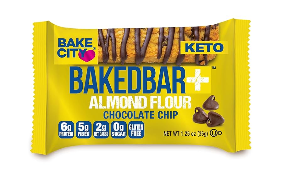 Bake City Keto Baked Protein Bar Almond Flour 35g