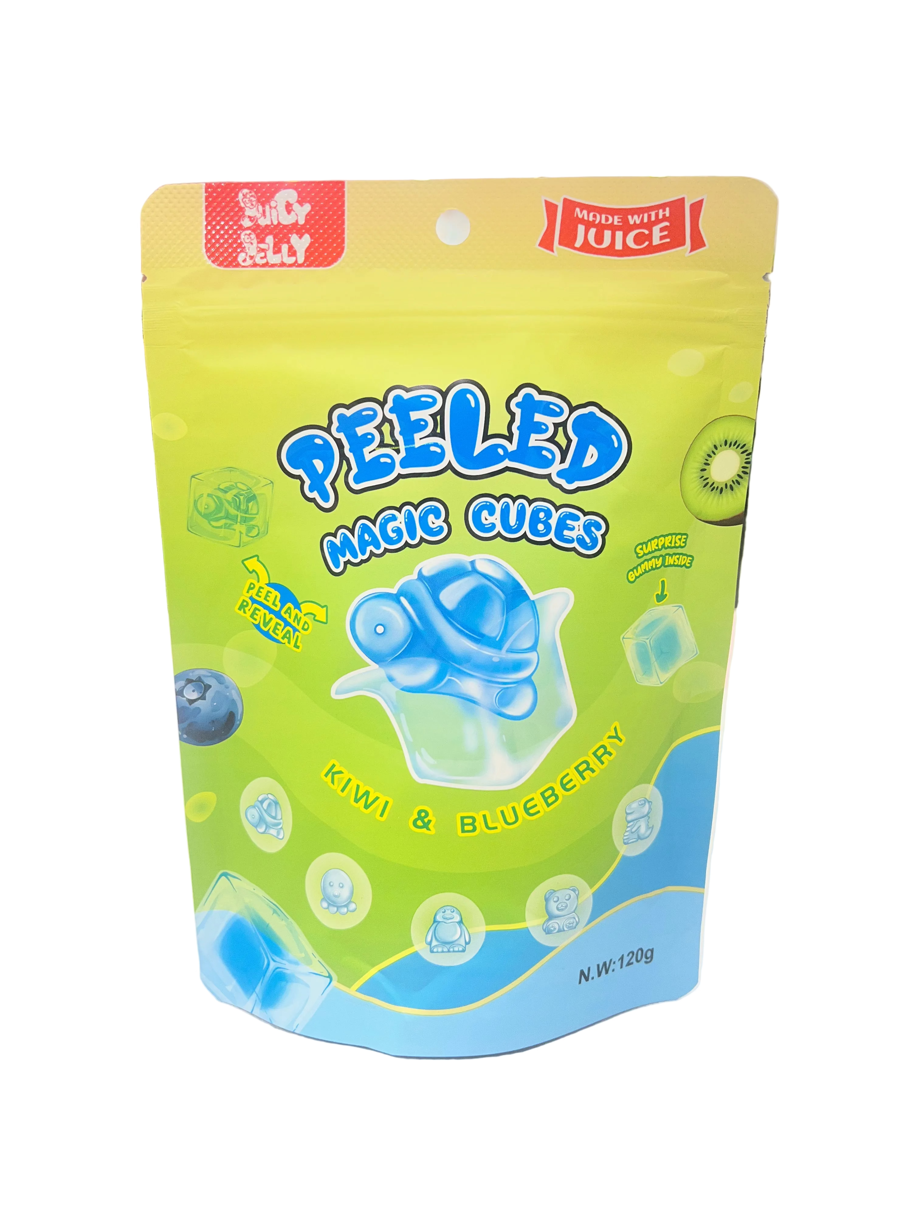 Peeled Magic Cubes Kiwi & Blueberry 120g