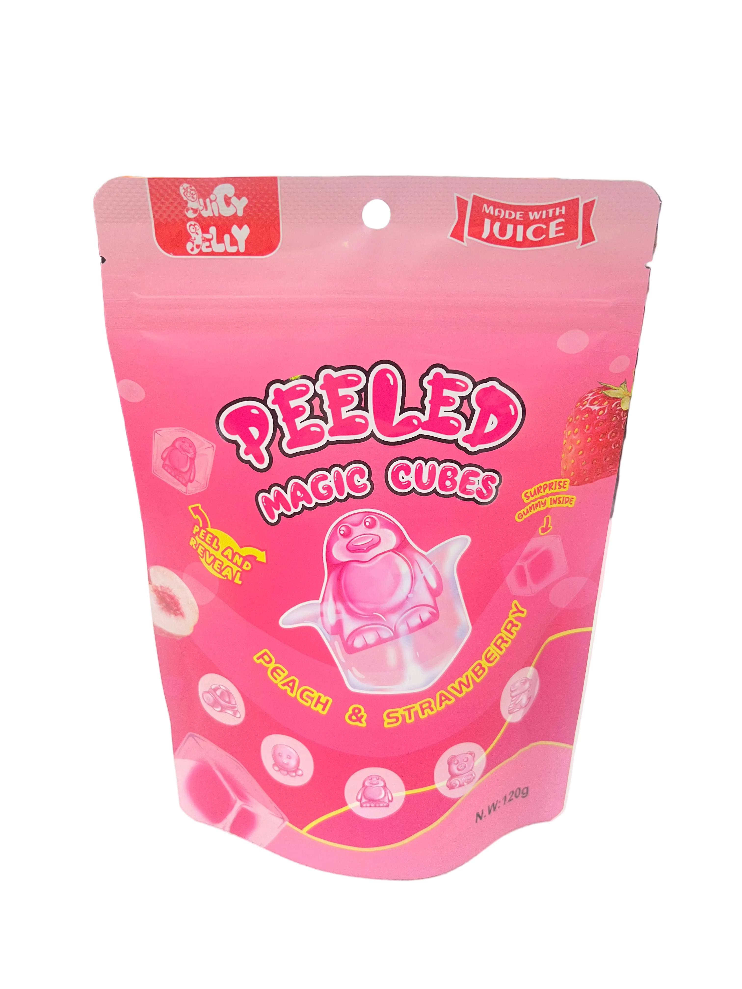 Peeled Magic Cubes Strawberry & Peach 120g