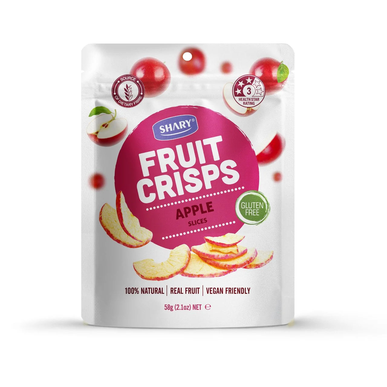 Shary Freeze Dried Fruit Crisps Apple Slices 58g