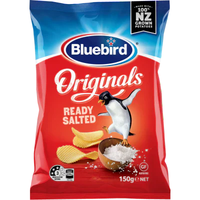 Bluebird Originals Ready Salted 150g