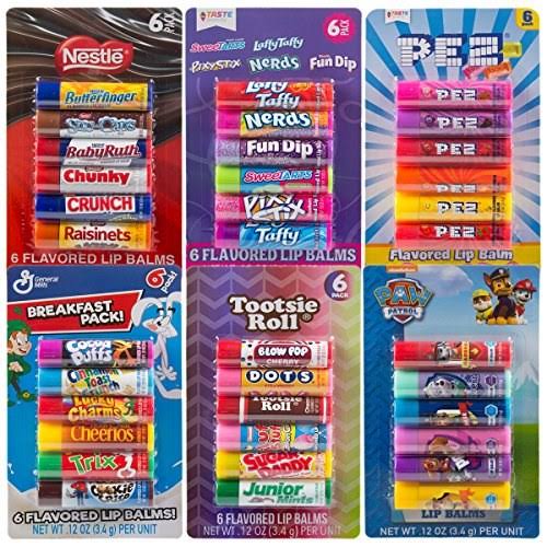 6 PACK LIP BALM ASSORTED