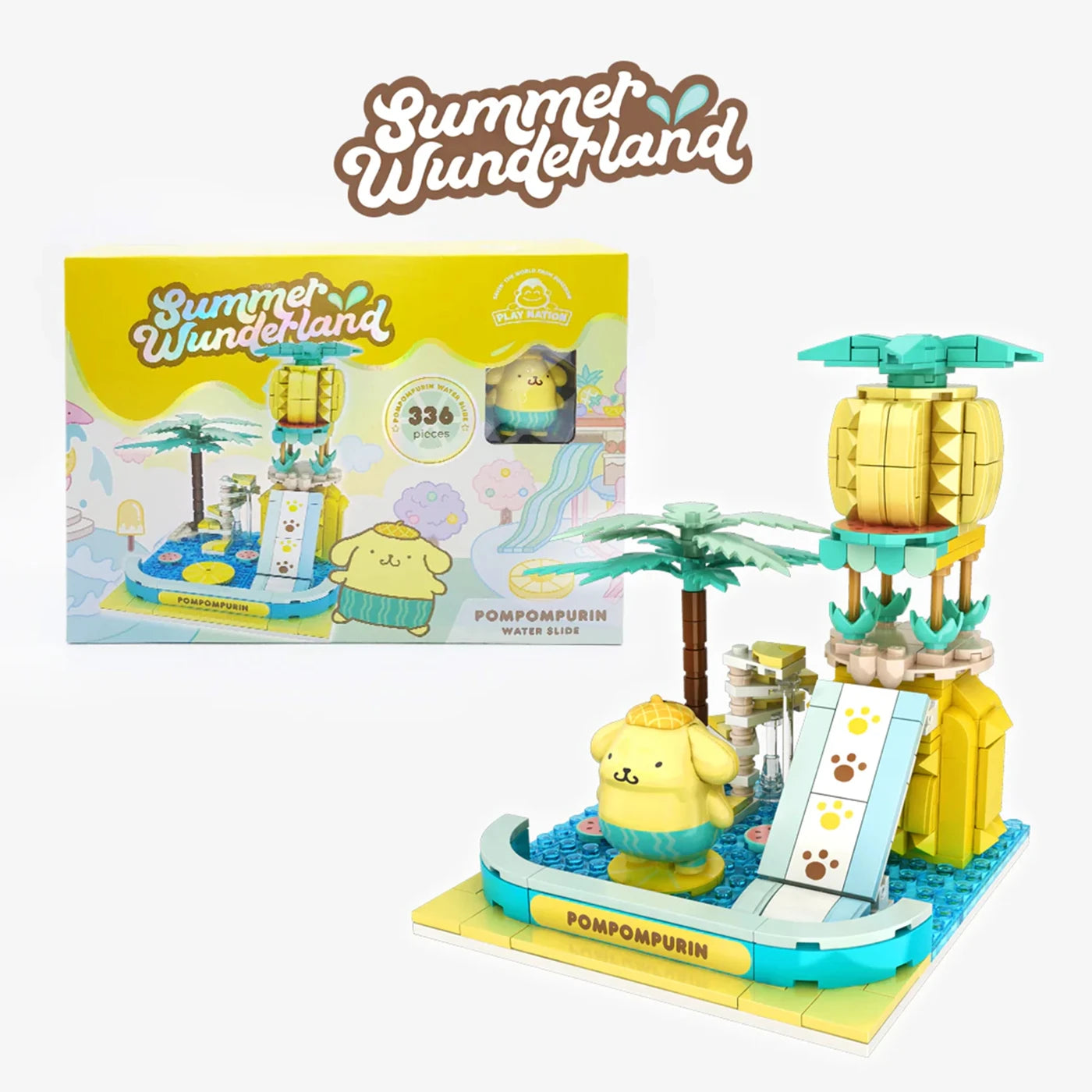 Sanrio Summer Wunderland Pompompurin Waterslide 336 Piece