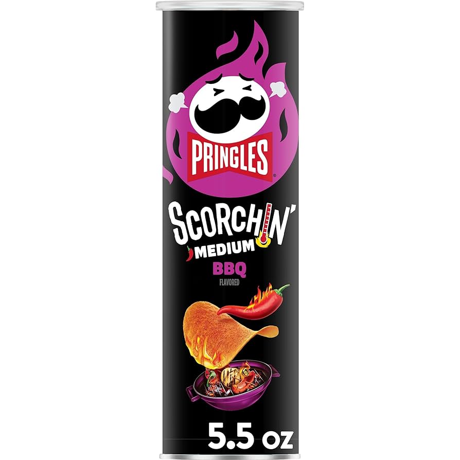 Pringles Scorchin' Medium BBQ 158g