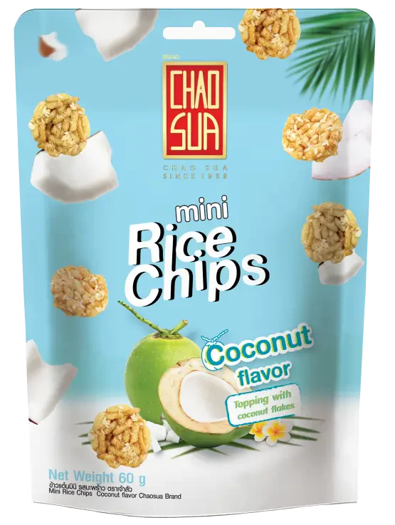 Chao Sua Mini Rice Chips Coconut Flavour 60g