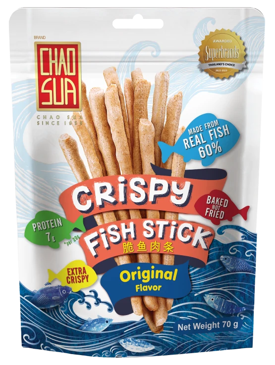 Chao Sua Crispy Fish Stick Original 50g