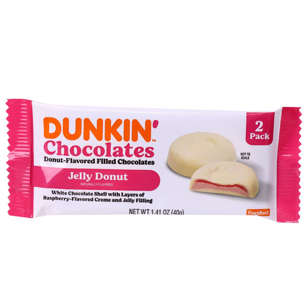 Dunkin' Chocolates Jelly Donut Bar 2 pack 40g