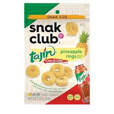 SNAK CLUB Tajin Pineapple Rings Snak Size 64g