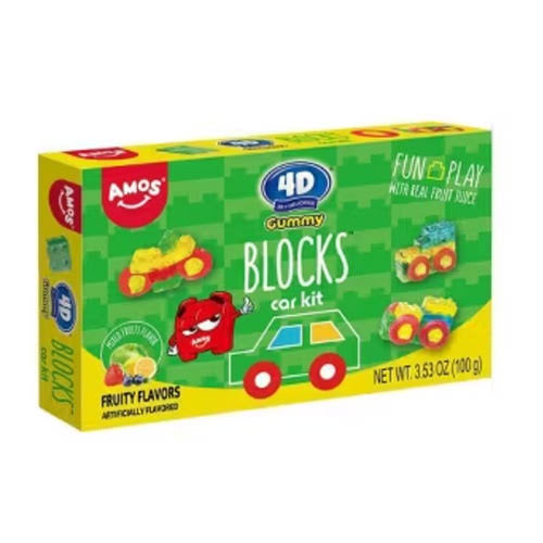 4D Gummy Blocks Car Kits 100g