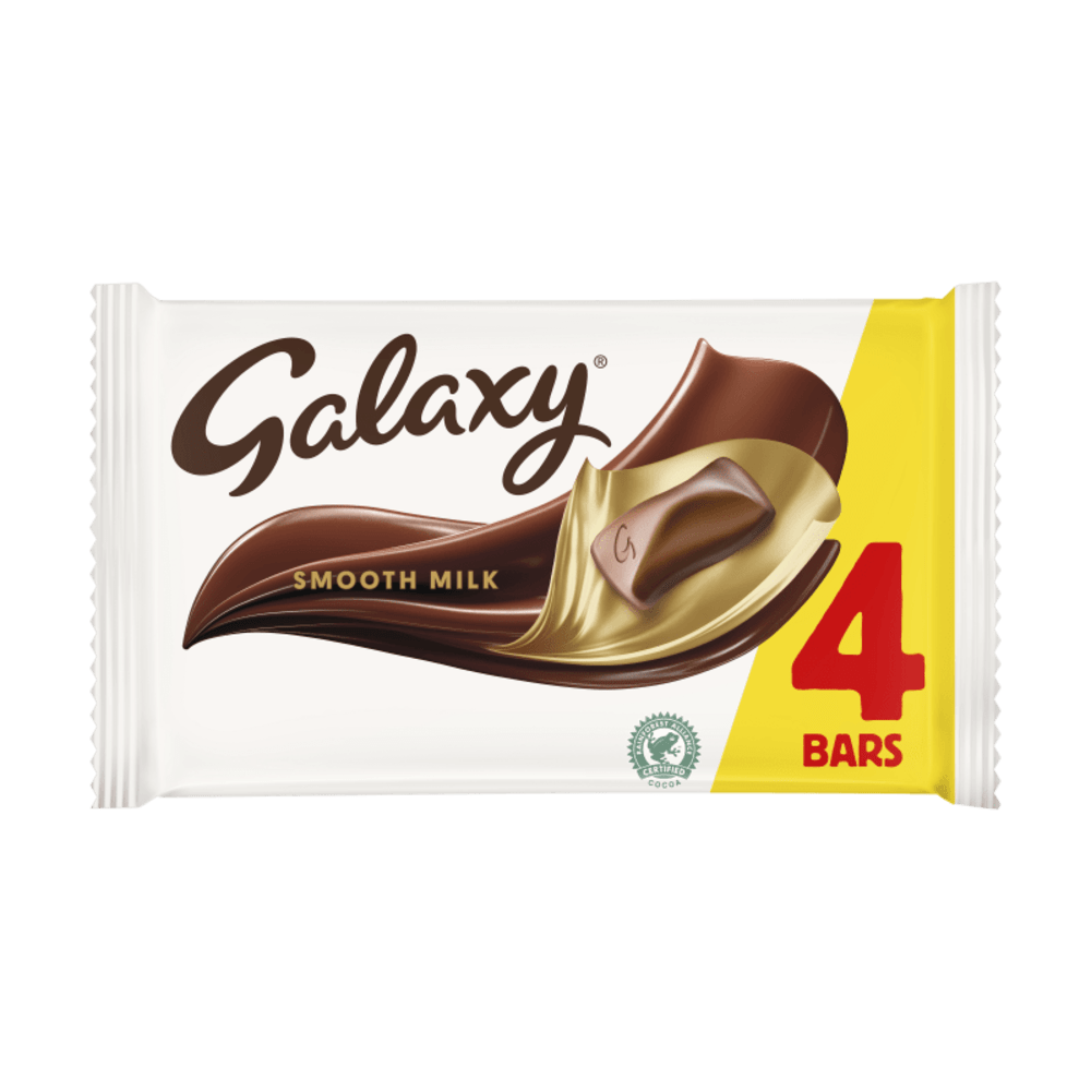 Galaxy Smooth Milk Chocolate 4 Pack 168g