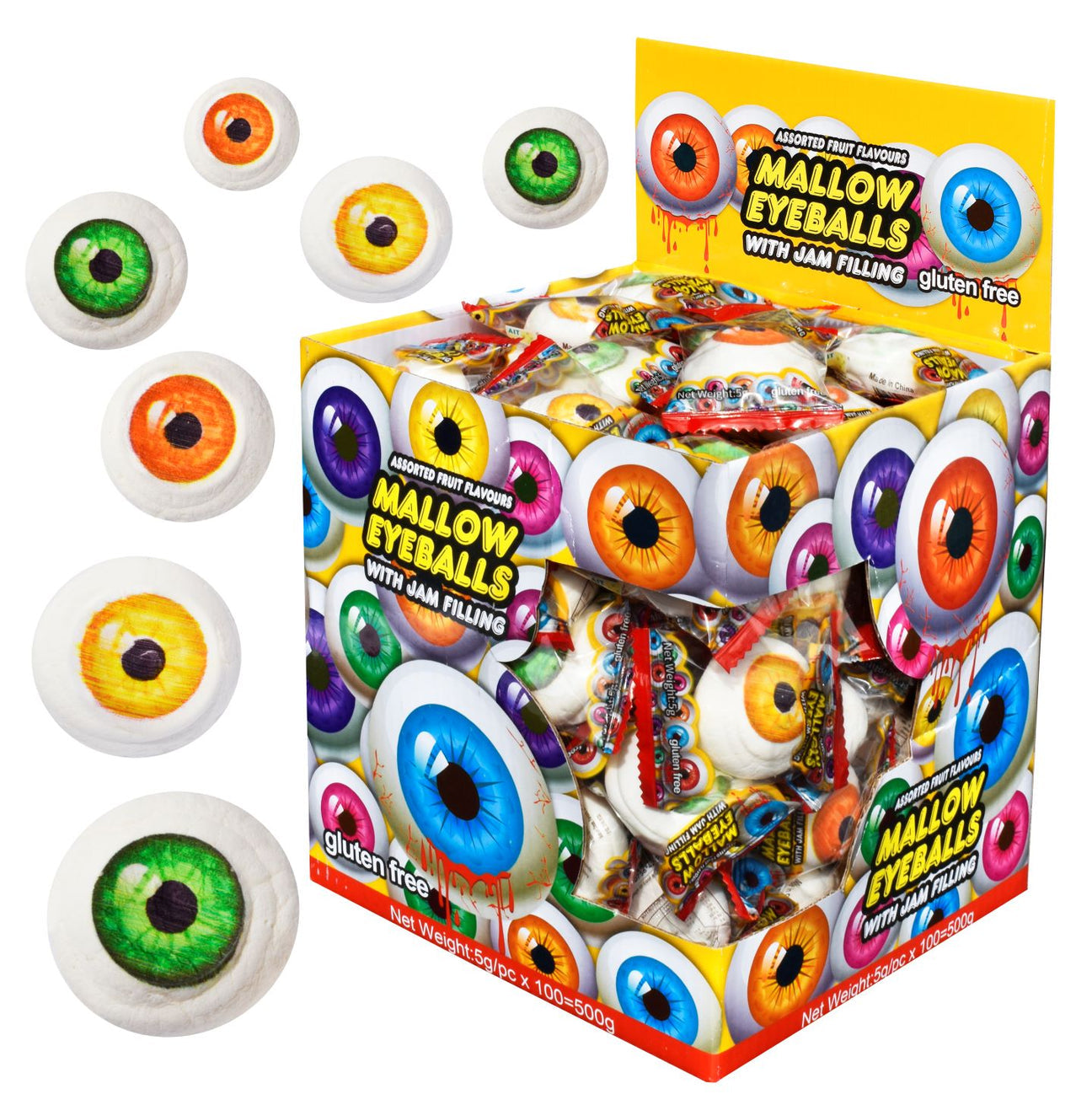 Mallow Eyeballs With Jam Filling Single