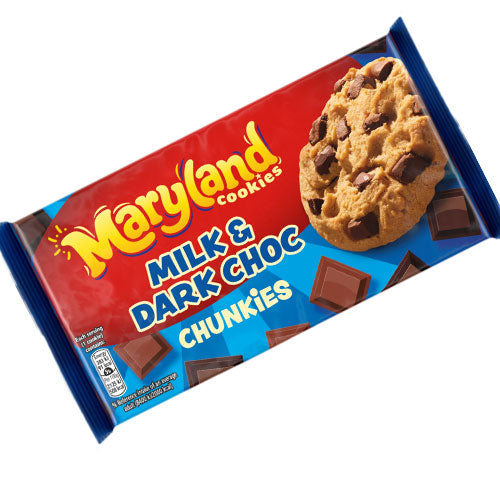 Maryland Milk & Dark Choc Chunkies 144g