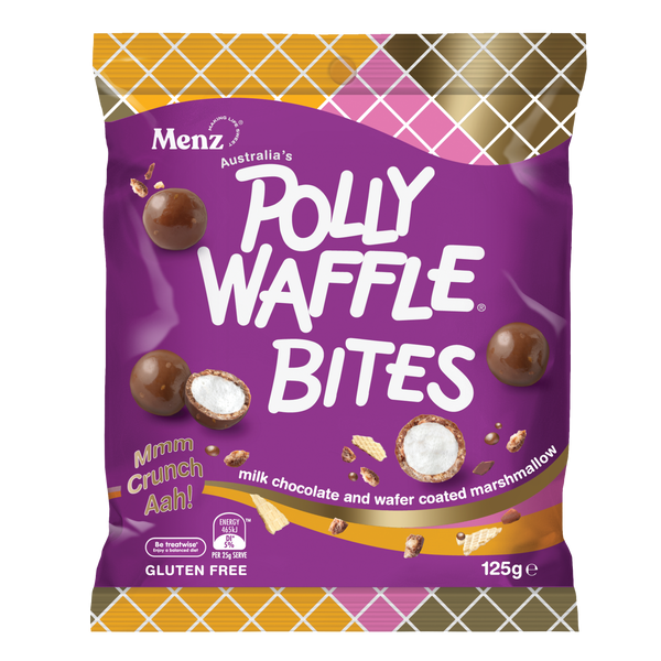 Polly Waffle Bites 125g