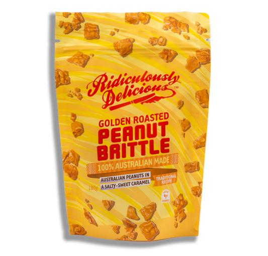 Ridiculously Delicious Golden Roasted Peanut Brittle 85g