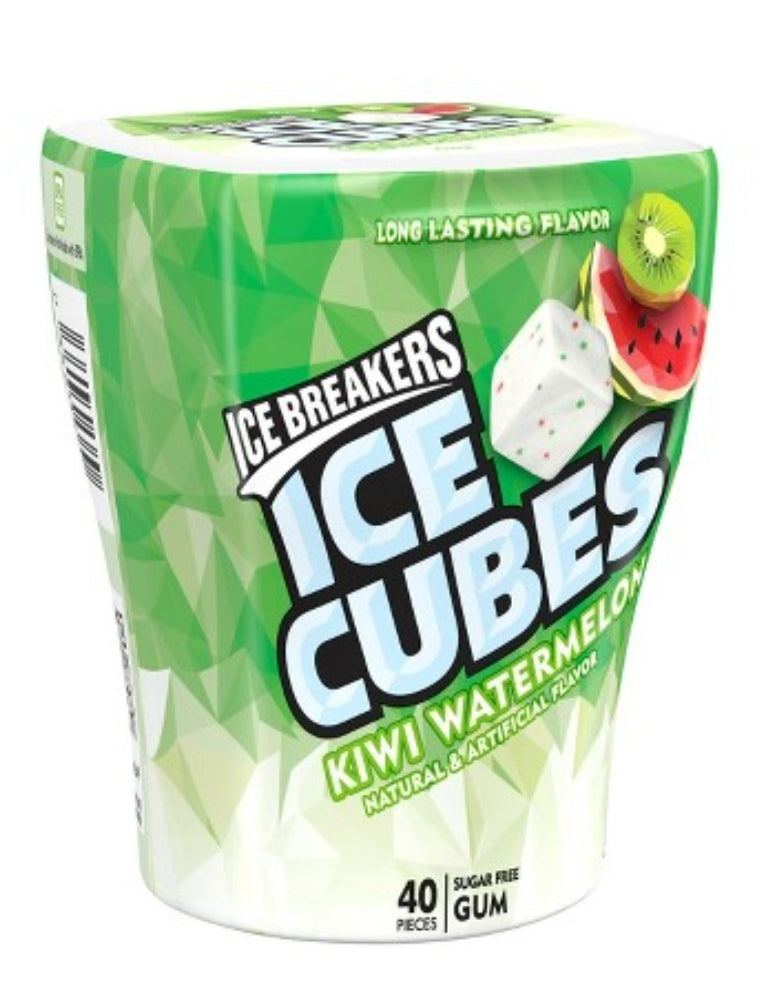 ICE BREAKERS Ice Cubes Kiwi Watermelon 40 Pieces
