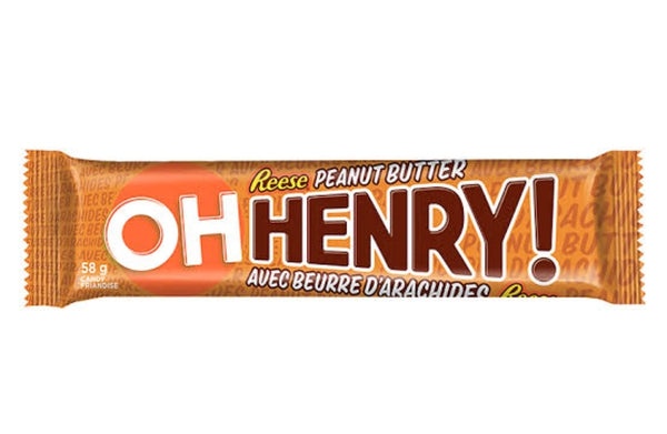 (OH HENRY! Reeses Peanut Butter 58g