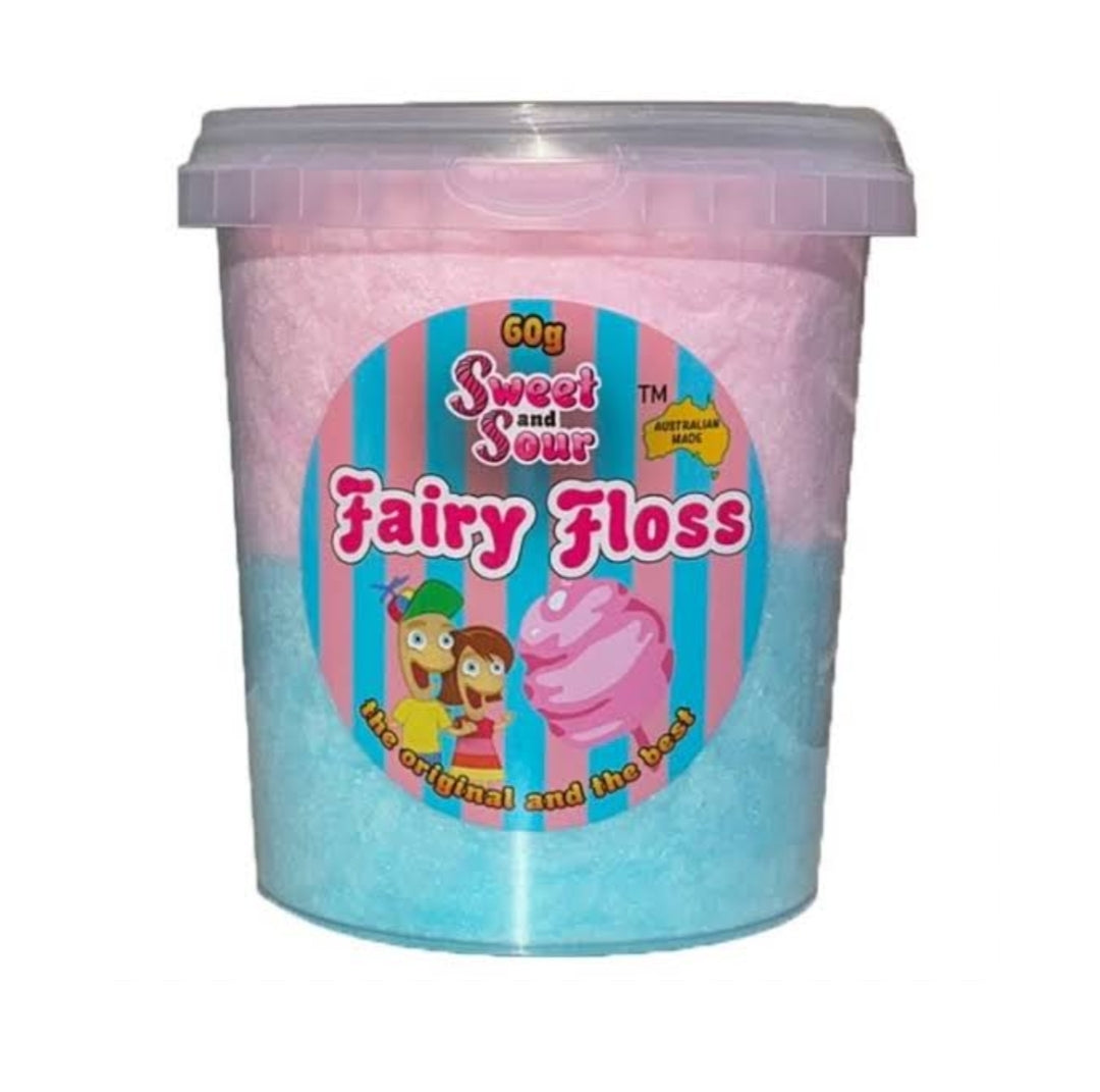 SWEET & SOUR Bubblegum Fairy Floss 60g