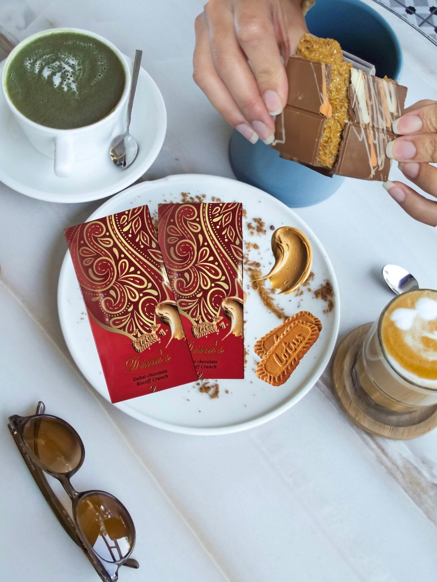 DIMA'S DUBAI WHITE CHOCOLATE BISCOFF CRUNCH 195g