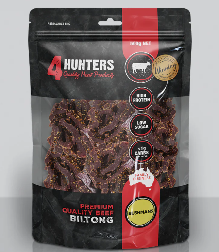 4 Hunters Billtong Bushmans 500g