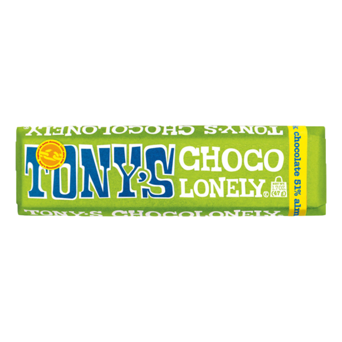 TONY'S Chocolonely Dark Chocolate with Almonds & Sea Salt 47g