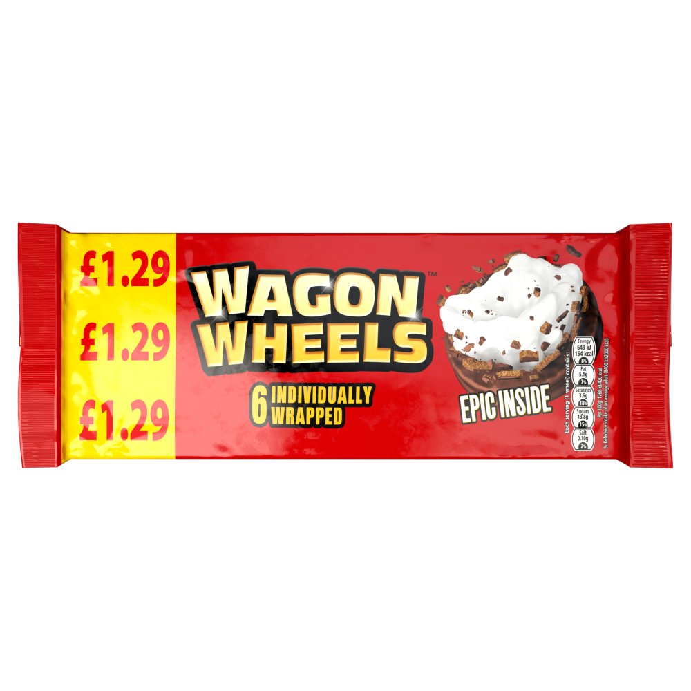 Wagon Wheels 6 Pack 228g