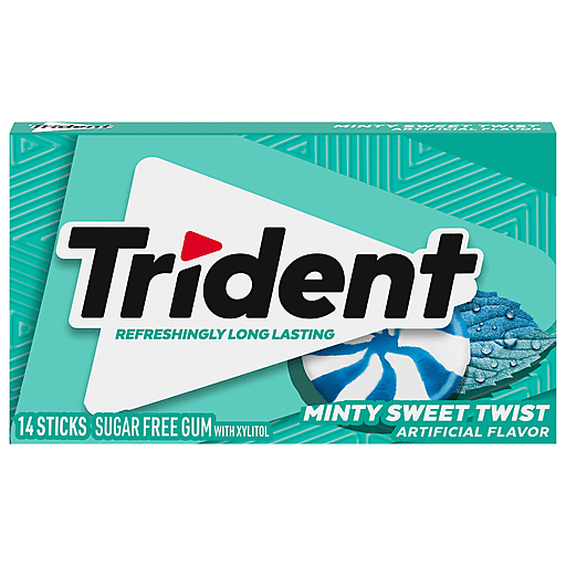 TRIDENT Minty Sweet Twist Gum 14 sticks