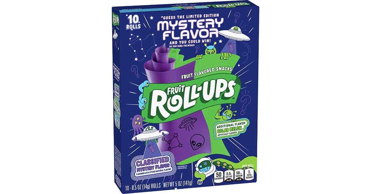 FRUIT ROLL-UPS WITH SOLAR MELON & MYSTERY FLAVOUR 141g