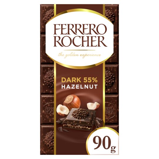 FERRERO ROCHER Dark Chocolate Block Milk Chocolate Original 90g