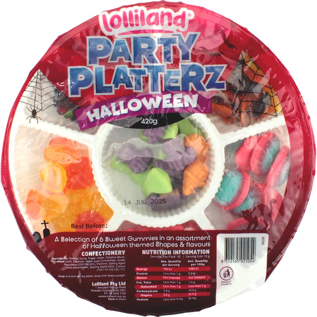 Lolliland Party Platterz Halloween 420g