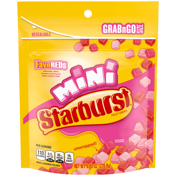 Starburst Mini All Pink unwrapped 226.8g