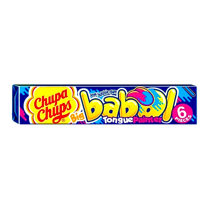 CHUPA CHUPS Babol Blue Raspberry Tongue Painter Gum 27.6g