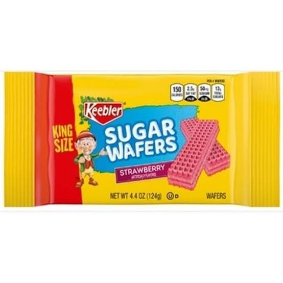 KEEBLER King Size Sugar Waffles Strawberry 124g