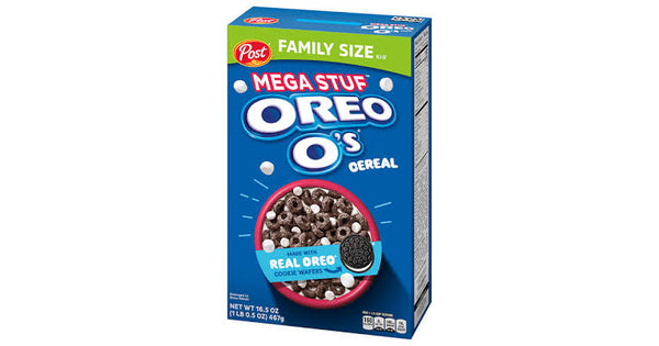 OREO O's Mega Stuff Cereal Family Size 467g