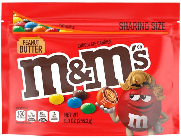M&M's Peanut Butter Share Size Resealable 255.2g