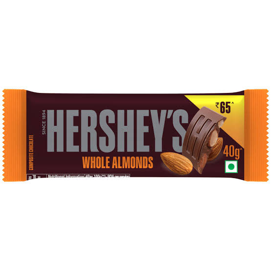 HERSHEY'S Whole Almonds 40g