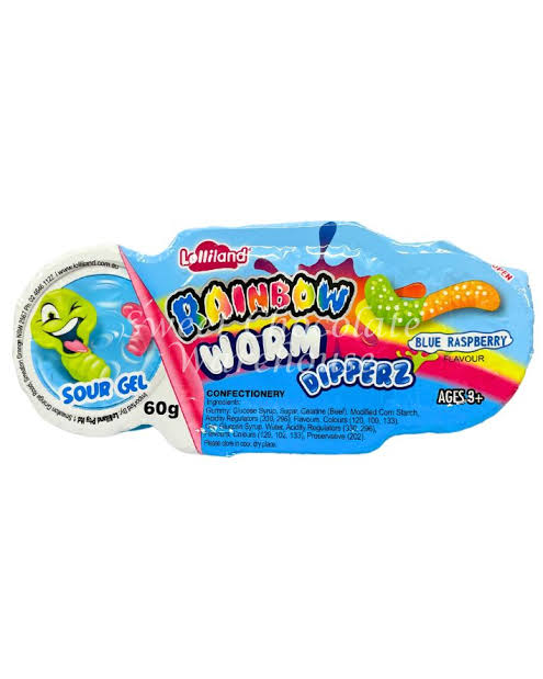 Lolliland Rainbow Worm Dipperz 60g