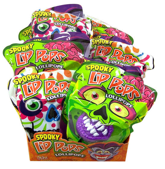 Spooky Lip Pops Lollipops 16g