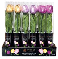 Premium milk chocolate tulips 16g