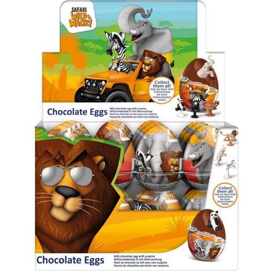 SAFARI WILD & WACKY CHOCOLATE EGGS 20g