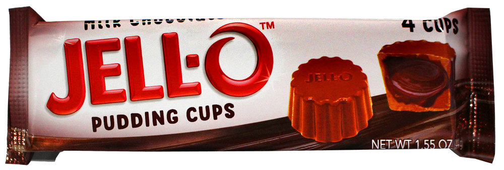 JELL-O Milk Chocolate Pudding Cups 4 Cups 44g