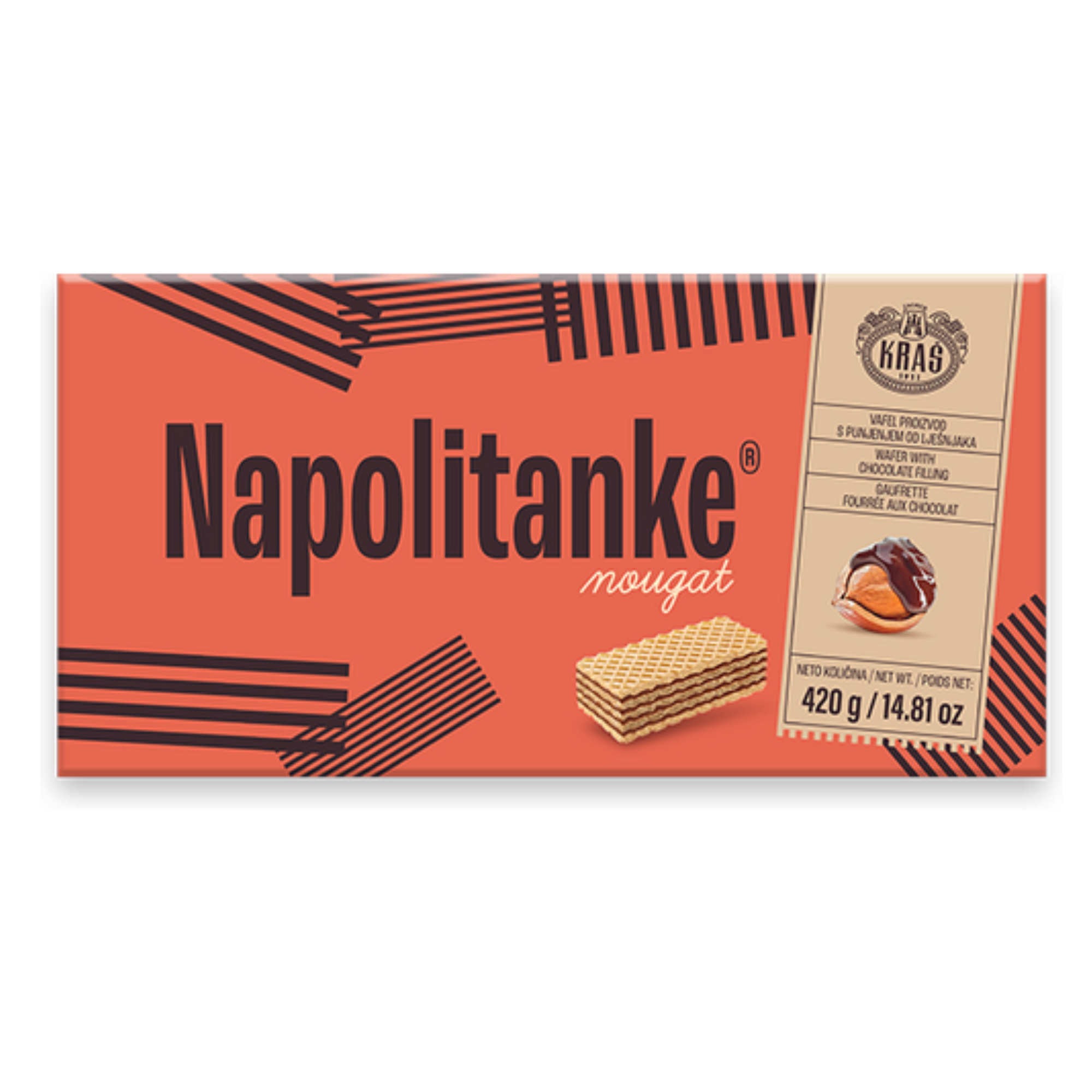 Napolitanke Nougat Hazelnut 93g