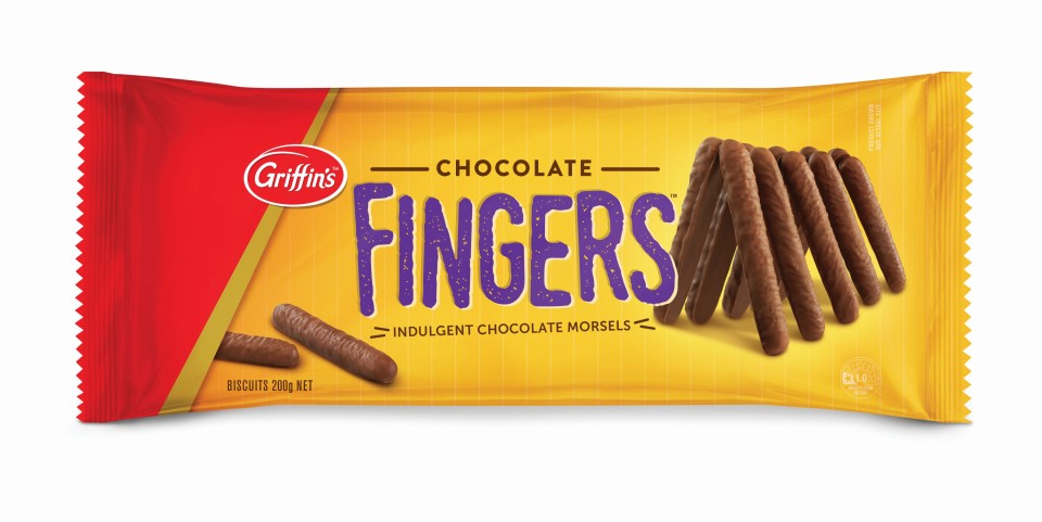 GRIFFIN'S Chocolate Fingers 180g